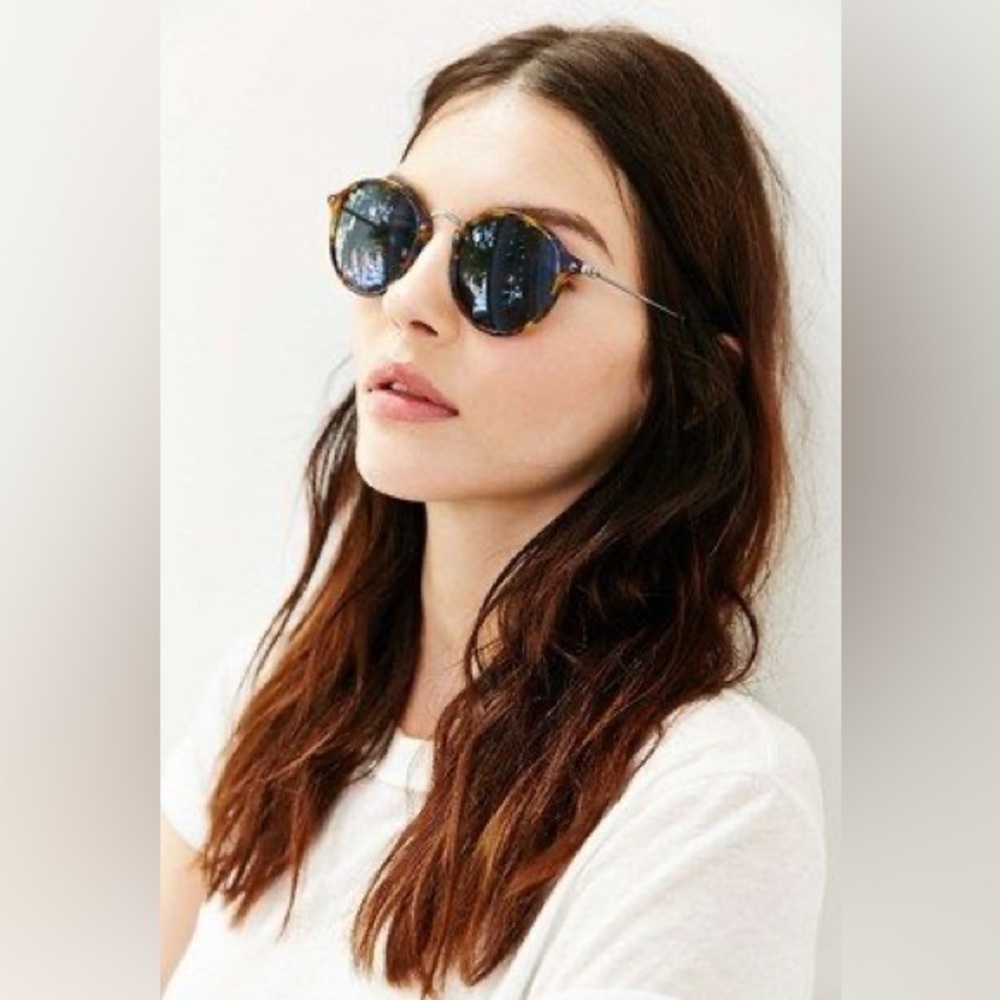 Beautiful Ray-Ban Round Fleck Sunglasses Rb2447 Unisex Black Havana 49-21-145 - Picture 13 of 14